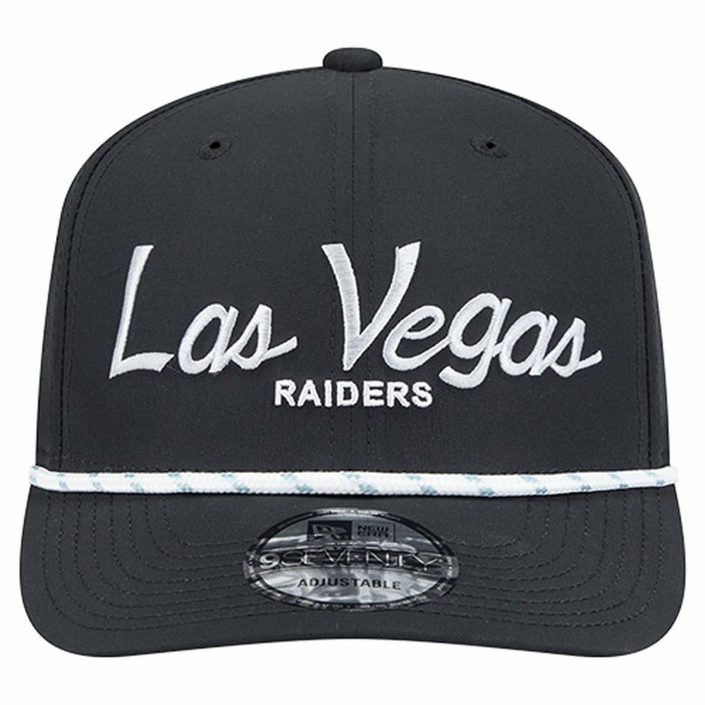 Las Vegas Raiders New Era Script 9SEVENTY Adjustable Hat - Black on sale