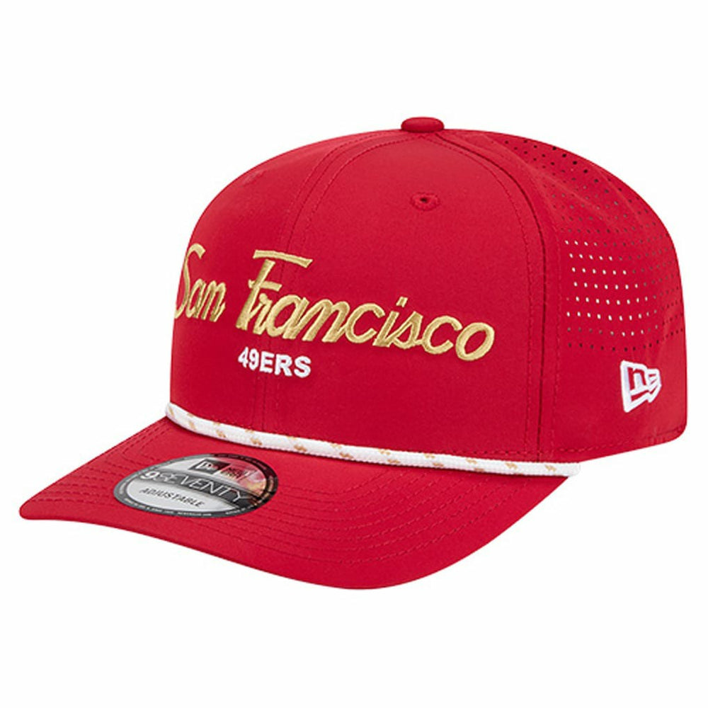 San Francisco 49ers New Era Script 9SEVENTY Adjustable Hat - Scarlet sale