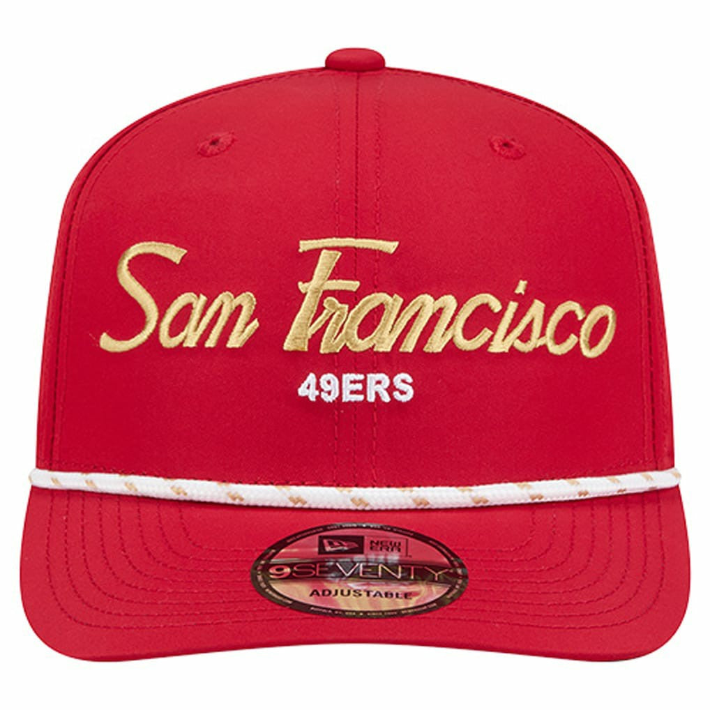 San Francisco 49ers New Era Script 9SEVENTY Adjustable Hat - Scarlet sale