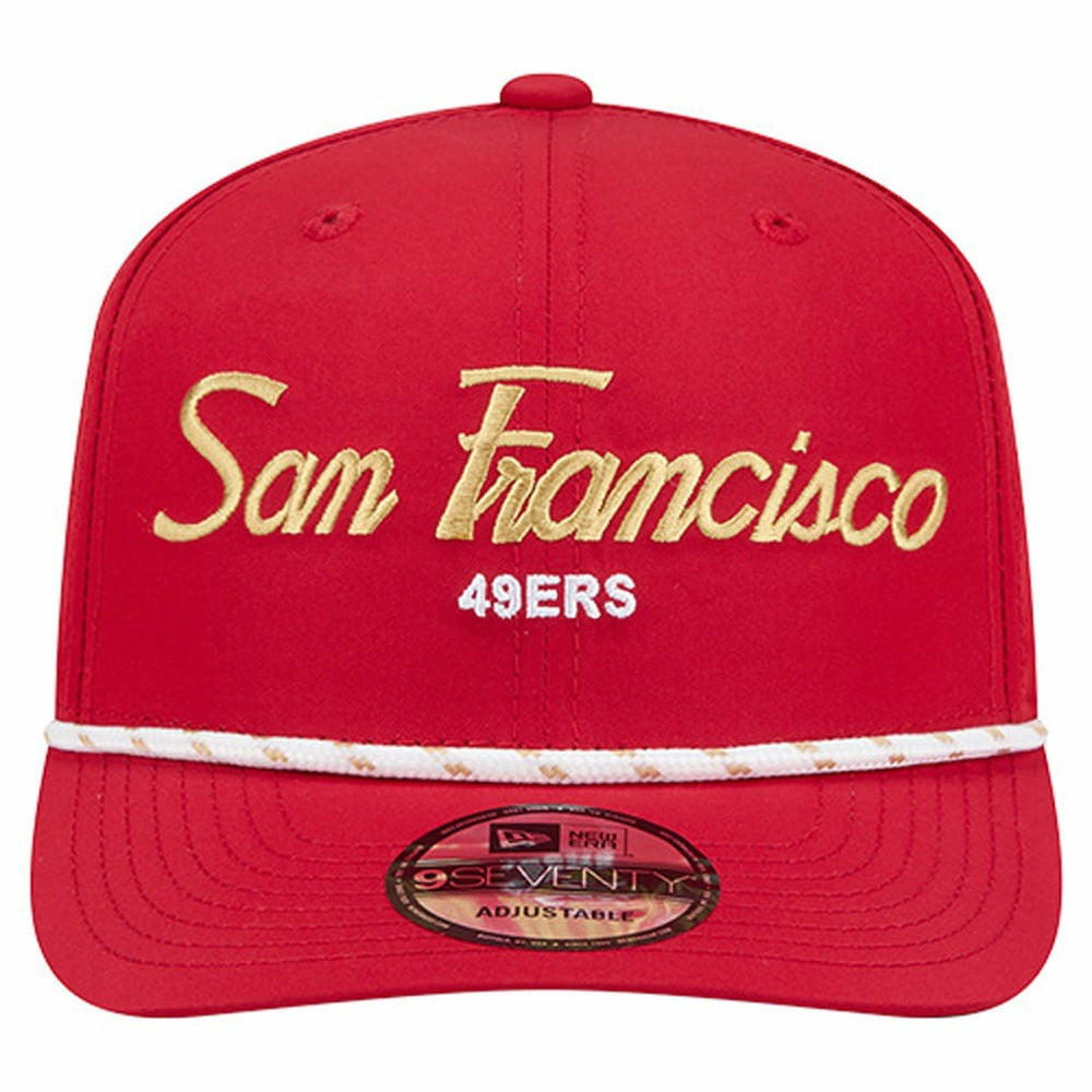 San Francisco 49ers New Era Script 9SEVENTY Adjustable Hat - Scarlet sale