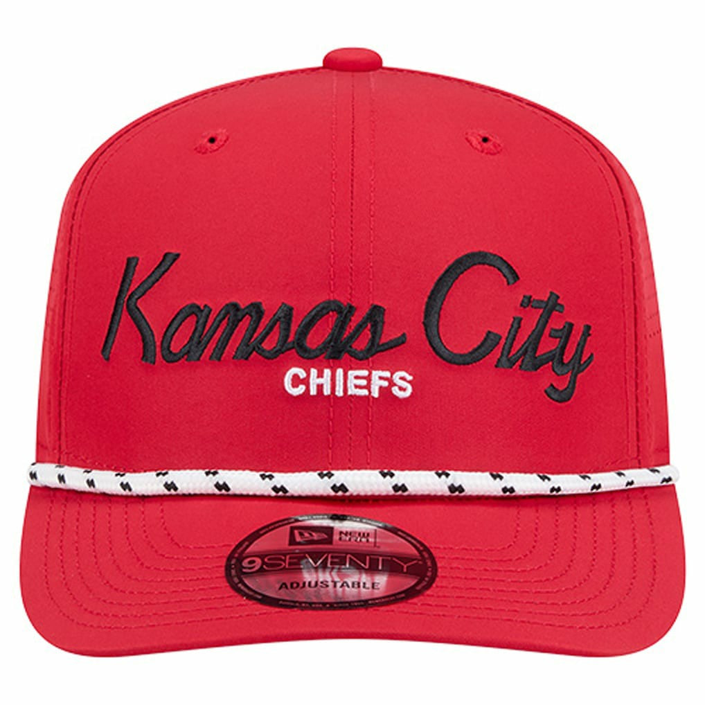 Kansas City Chiefs New Era Script 9SEVENTY Adjustable Hat - Red online