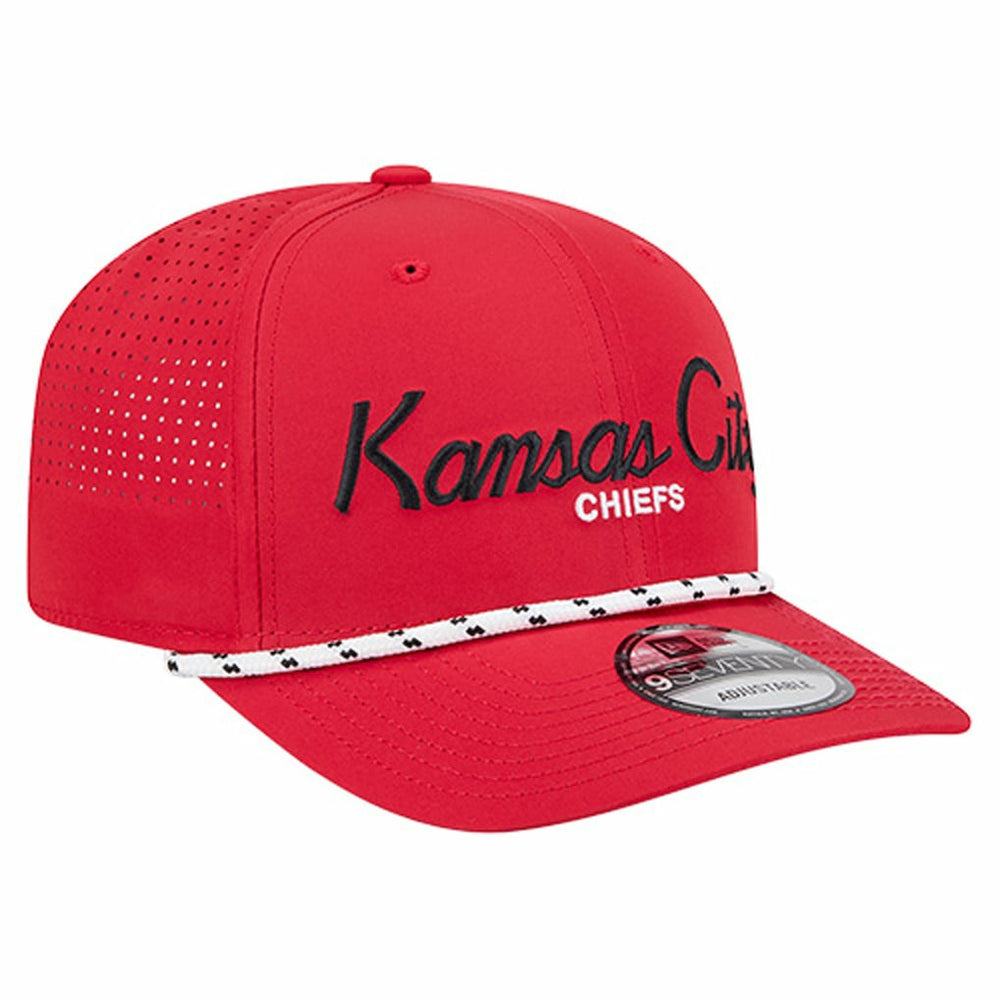 Kansas City Chiefs New Era Script 9SEVENTY Adjustable Hat - Red online