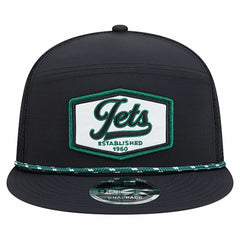 New York Jets New Era Ripstop Patch 9FIFTY Split Panel Snapback Hat - Black cheap