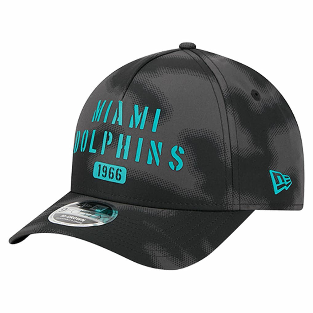 Miami Dolphins New Era Halftone Camo 9FORTY Hat - Gray online