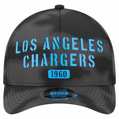 Los Angeles Chargers New Era Halftone Camo 9FORTY Hat - Gray for sale