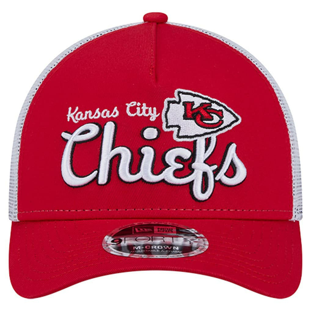 Kansas City Chiefs New Era Side Lines 9FORTY Adjustable Hat - Red for sale