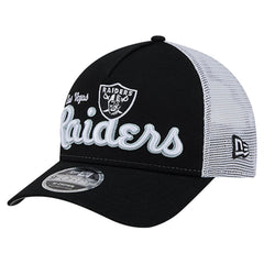 Las Vegas Raiders New Era Side Lines 9FORTY Adjustable Hat - Black for sale
