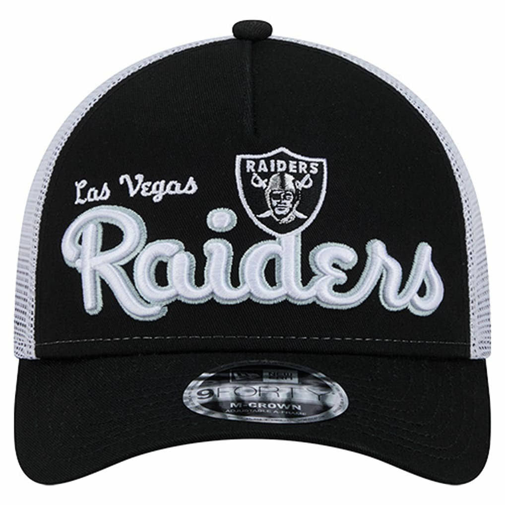 Las Vegas Raiders New Era Side Lines 9FORTY Adjustable Hat - Black for sale