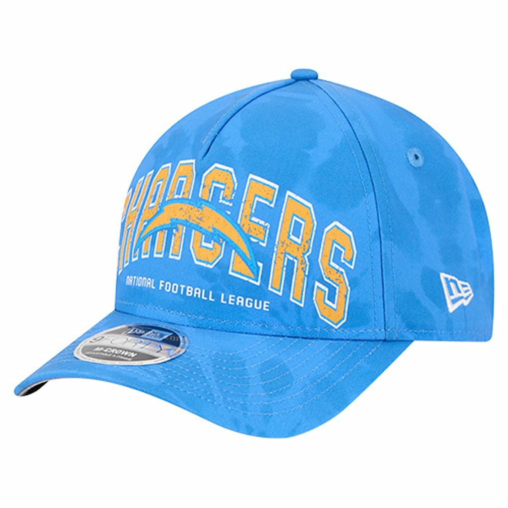Los Angeles Chargers New Era Tie Dye Fade 9Forty M-Crown A-Frame Adjustable Hat - Powder Blue online