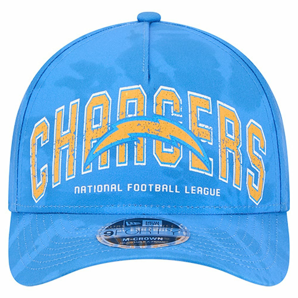 Los Angeles Chargers New Era Tie Dye Fade 9Forty M-Crown A-Frame Adjustable Hat - Powder Blue online