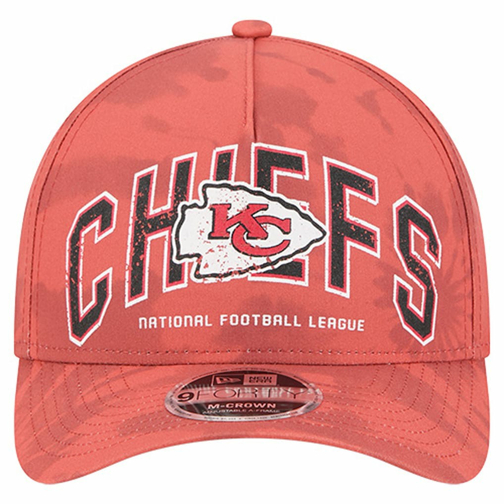Kansas City Chiefs New Era Tie Dye Fade 9Forty M-Crown A-Frame Adjustable Hat - Red cheap