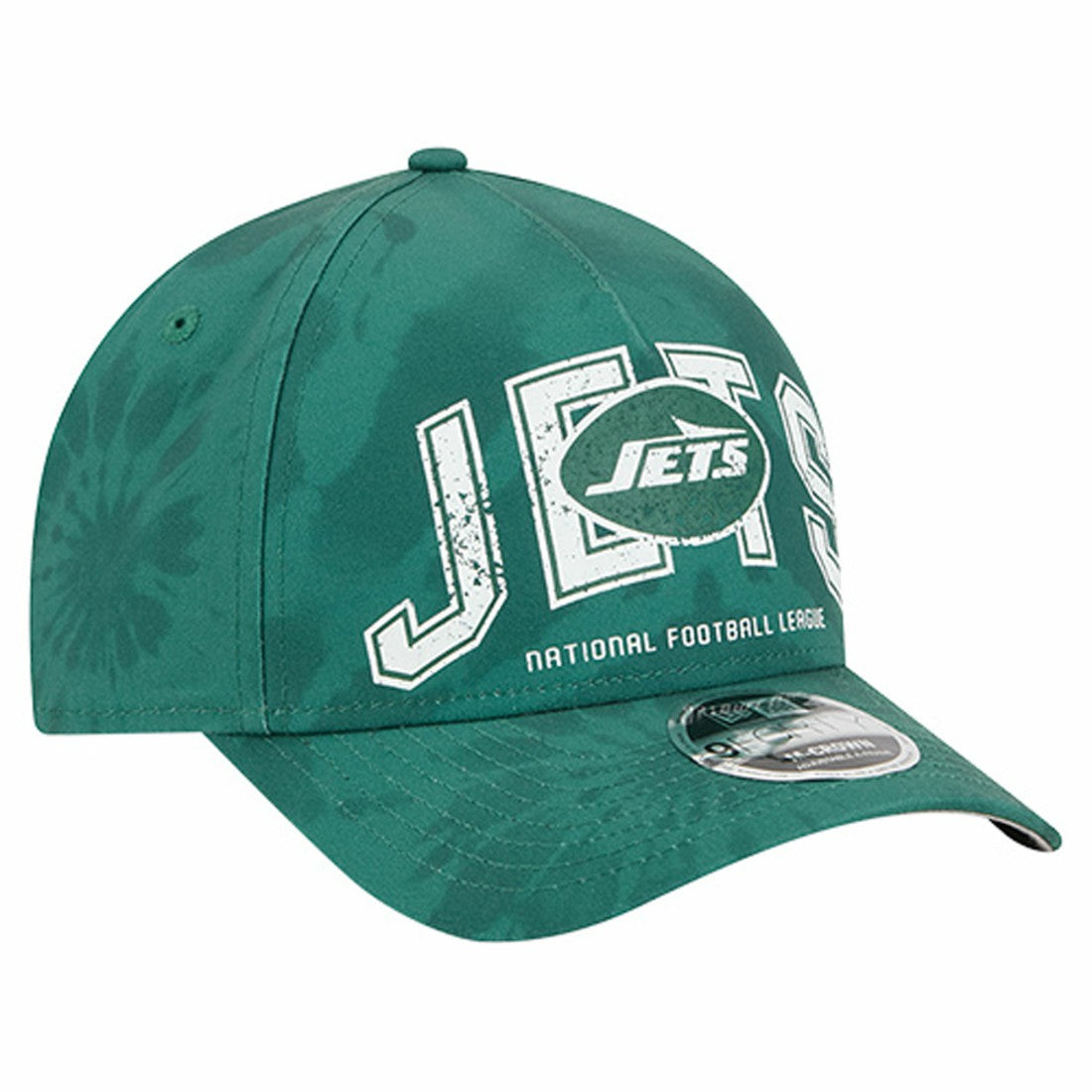 New York Jets New Era Tie Dye Fade 9Forty M-Crown A-Frame Adjustable Hat - Green online
