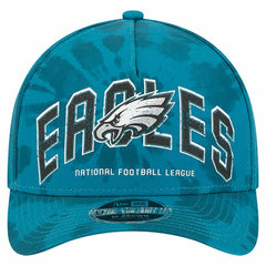 Philadelphia Eagles New Era Tie Dye Fade 9Forty M-Crown A-Frame Adjustable Hat - Midnight Green online
