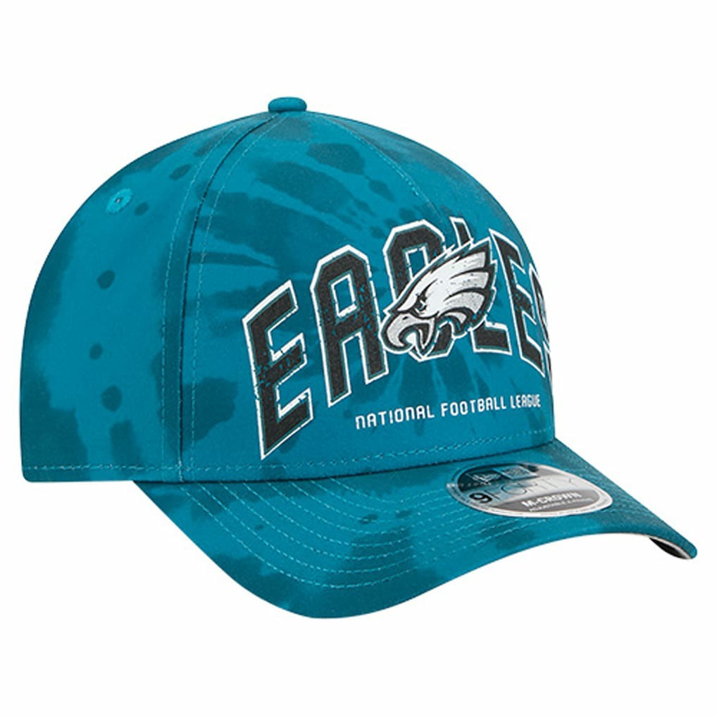 Philadelphia Eagles New Era Tie Dye Fade 9Forty M-Crown A-Frame Adjustable Hat - Midnight Green online