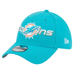 Miami Dolphins New Era Overlap Logo 39THIRTY Stretch Fit Hat - Aqua cheap