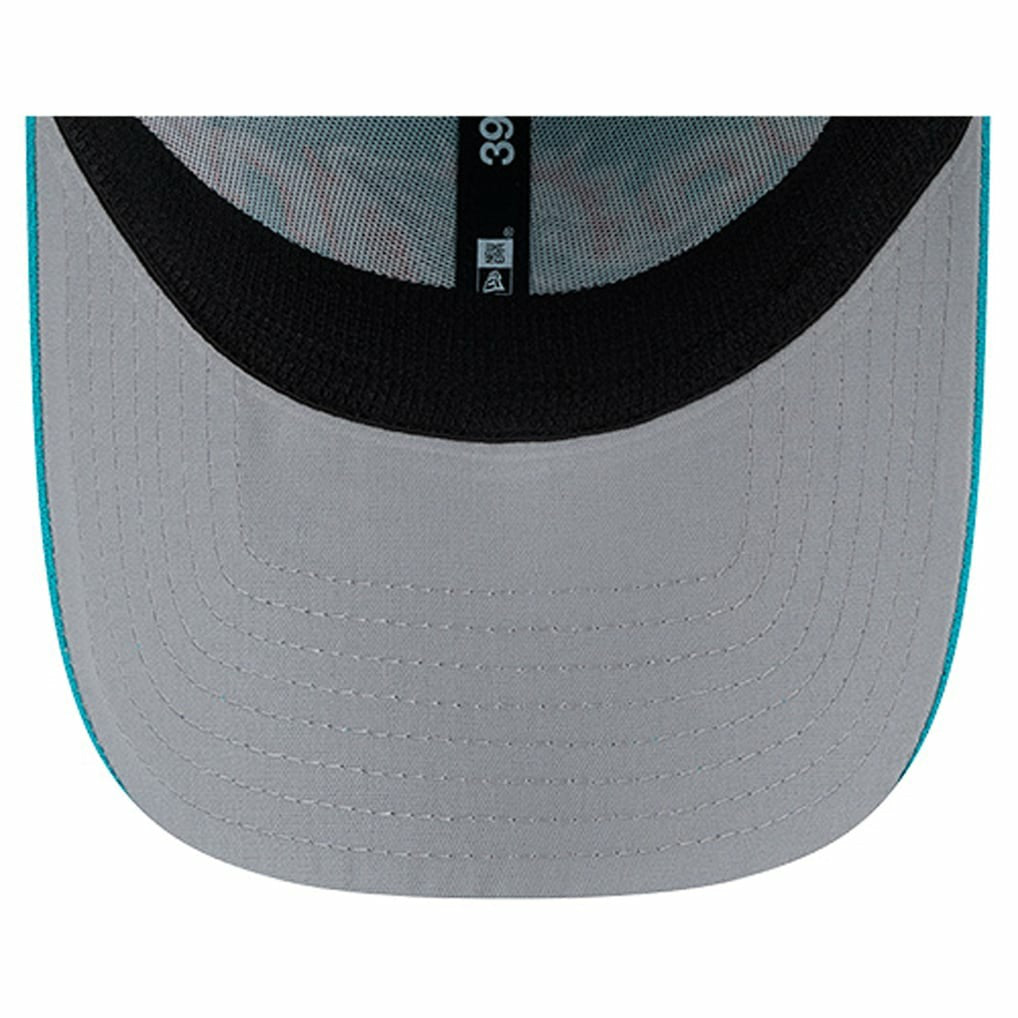 Miami Dolphins New Era Overlap Logo 39THIRTY Stretch Fit Hat - Aqua cheap
