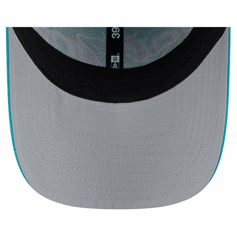 Miami Dolphins New Era Overlap Logo 39THIRTY Stretch Fit Hat - Aqua cheap