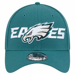 Philadelphia Eagles New Era Overlap Logo 39THIRTY Stretch Fit Hat - Midnight Green on sale