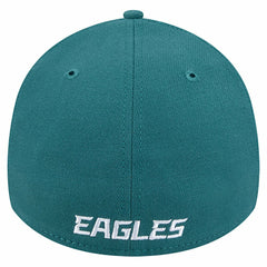 Philadelphia Eagles New Era Overlap Logo 39THIRTY Stretch Fit Hat - Midnight Green on sale