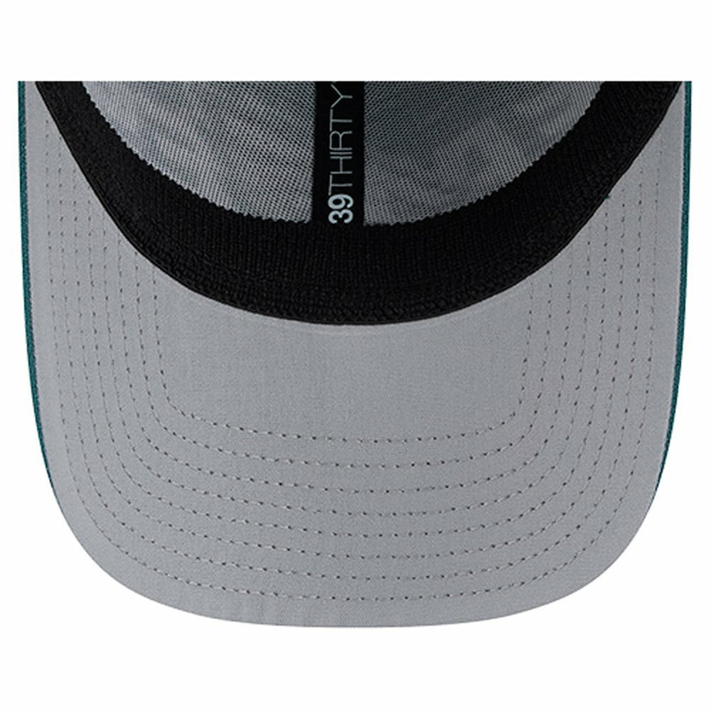 Philadelphia Eagles New Era Overlap Logo 39THIRTY Stretch Fit Hat - Midnight Green on sale