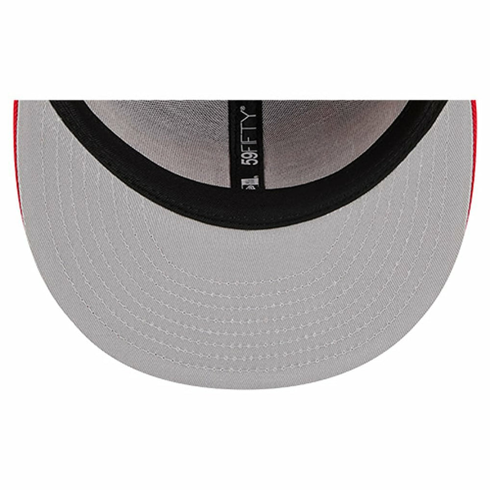 Kansas City Chiefs New Era Overlap Wordmark 59FIFTY Fitted Hat - Red outlet