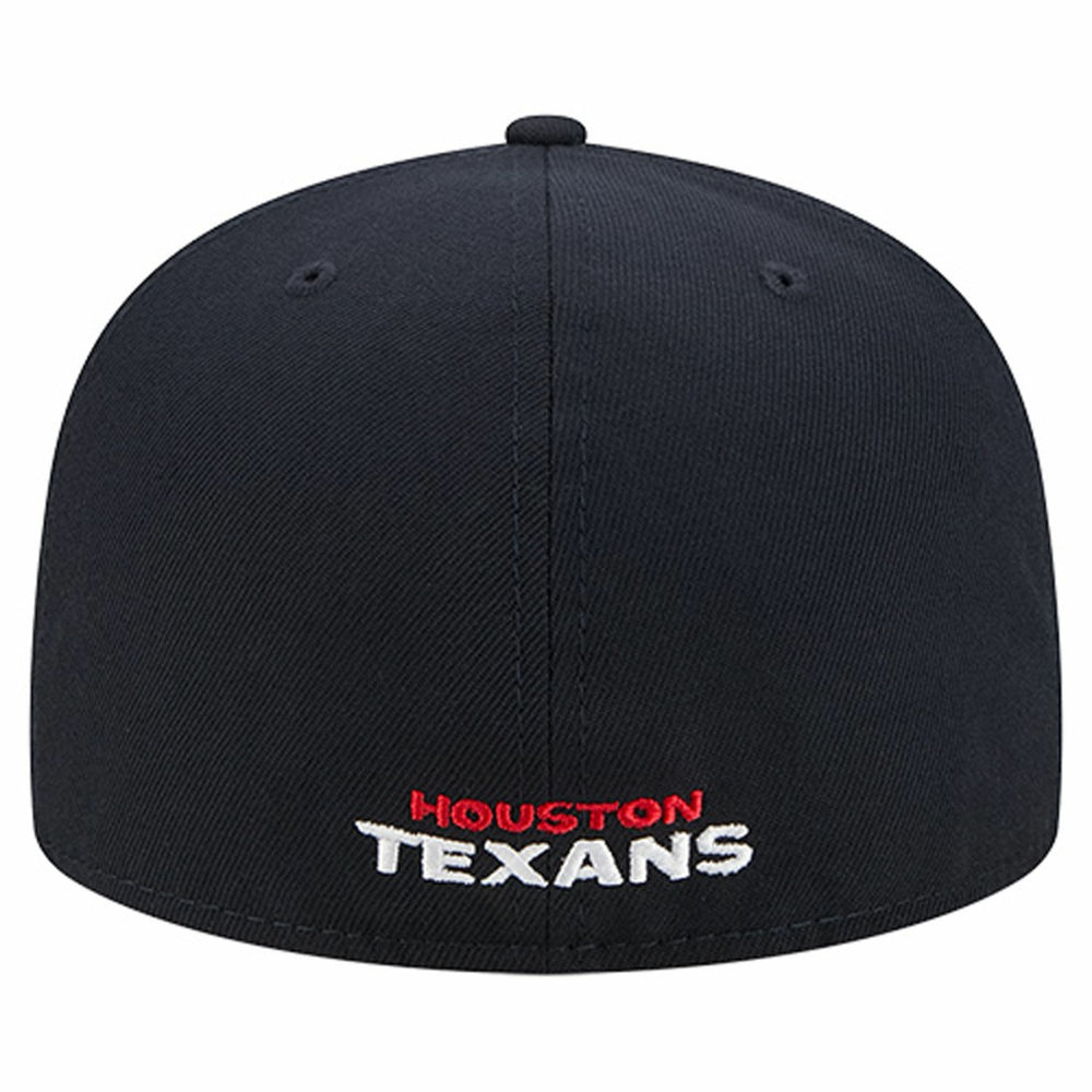 Houston Texans New Era Overlap Wordmark 59FIFTY Fitted Hat - Navy sale