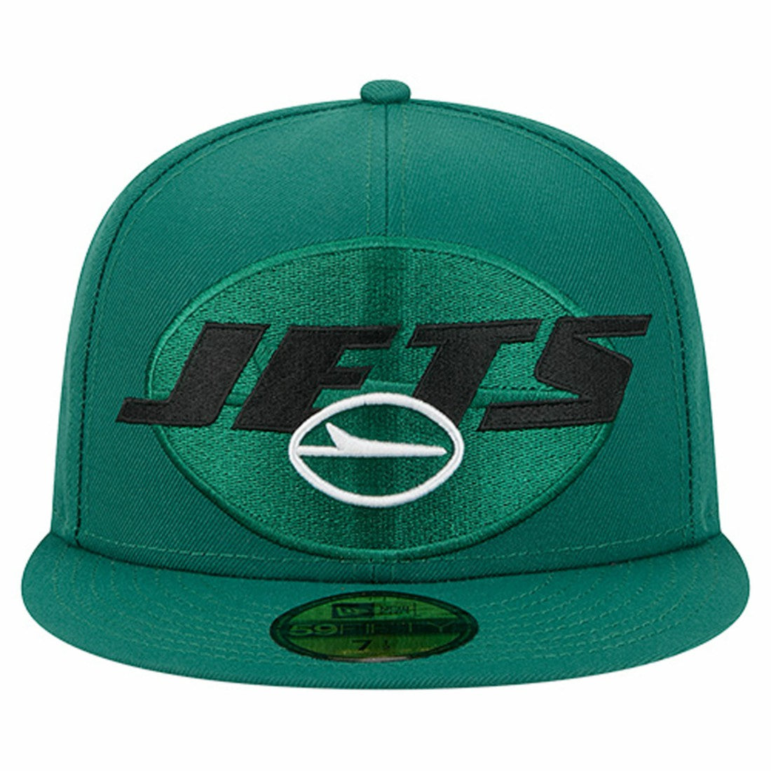 New York Jets New Era Overlap Wordmark 59FIFTY Fitted Hat - Green discount