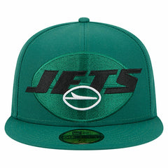 New York Jets New Era Overlap Wordmark 59FIFTY Fitted Hat - Green discount