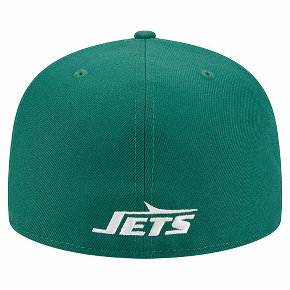 New York Jets New Era Overlap Wordmark 59FIFTY Fitted Hat - Green discount