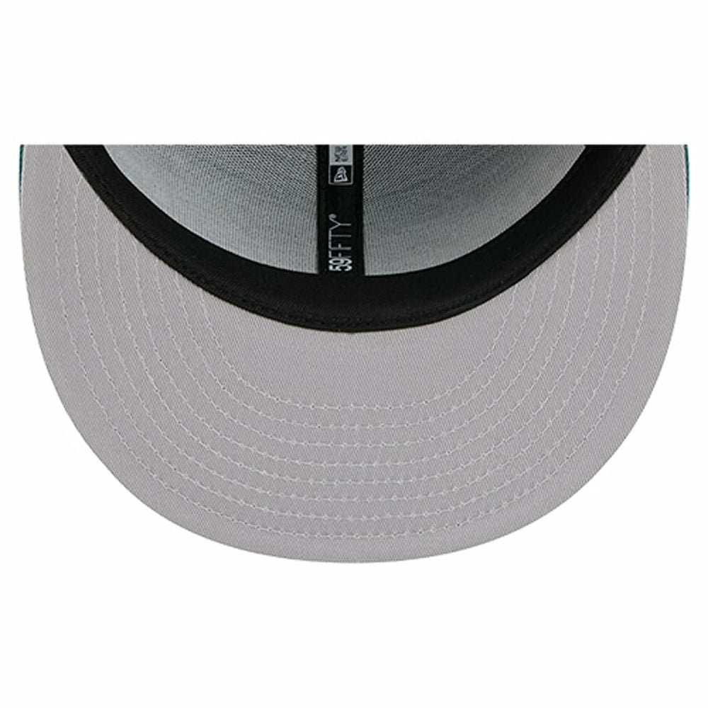 Philadelphia Eagles New Era Overlap Wordmark 59FIFTY Fitted Hat - Midnight Green cheap