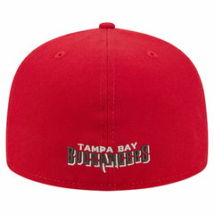Tampa Bay Buccaneers New Era Overlap Wordmark 59FIFTY Fitted Hat - Red discount