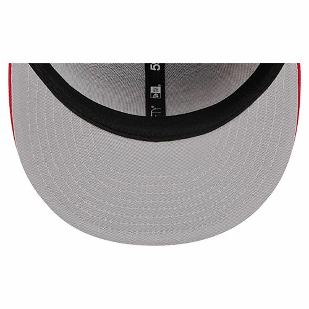 Tampa Bay Buccaneers New Era Overlap Wordmark 59FIFTY Fitted Hat - Red discount
