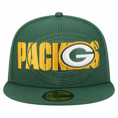 Green Bay Packers New Era Overlap Wordmark 59FIFTY Fitted Hat - Green sale