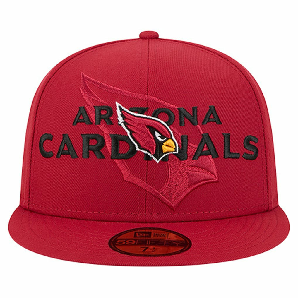 Arizona Cardinals New Era Overlap Wordmark 59FIFTY Fitted Hat - Cardinal outlet