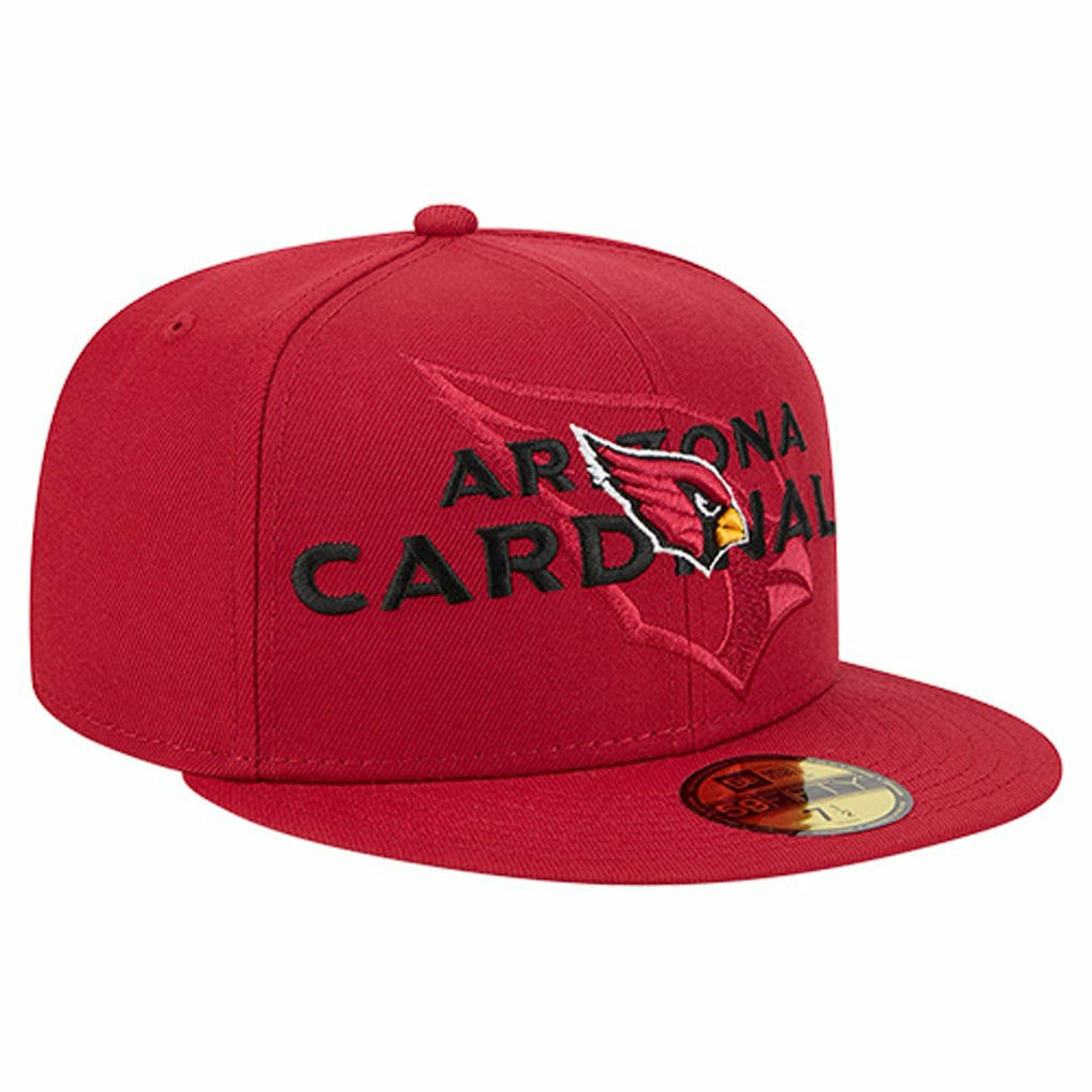 Arizona Cardinals New Era Overlap Wordmark 59FIFTY Fitted Hat - Cardinal outlet