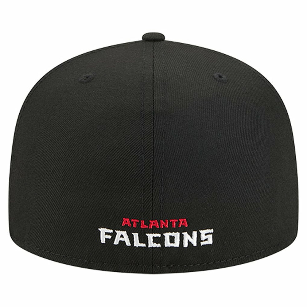 Atlanta Falcons New Era Overlap Wordmark 59FIFTY Fitted Hat - Black sale