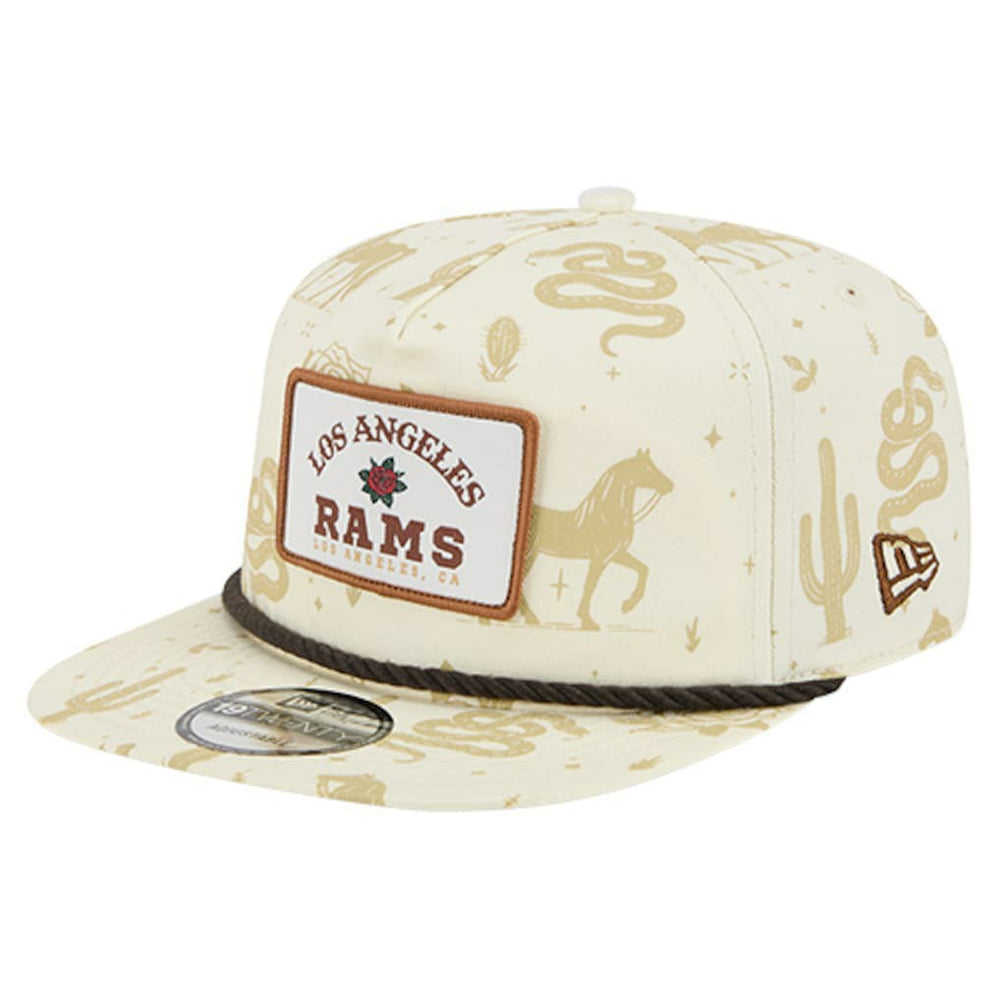 Los Angeles Rams New Era Desert Rose 19TWENTY Adjustable Hat - Cream cheap