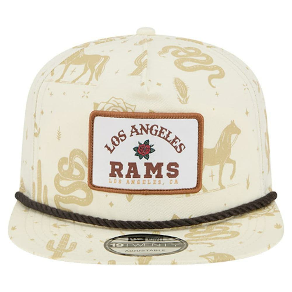 Los Angeles Rams New Era Desert Rose 19TWENTY Adjustable Hat - Cream cheap