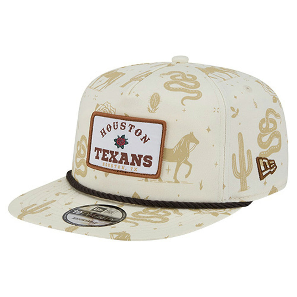 Houston Texans New Era Desert Rose 19TWENTY Adjustable Hat - Cream for sale