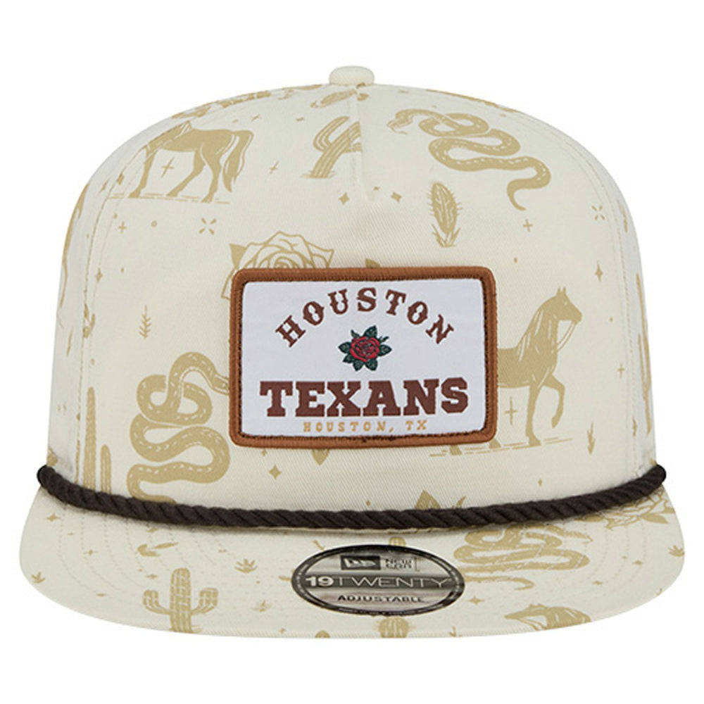 Houston Texans New Era Desert Rose 19TWENTY Adjustable Hat - Cream for sale