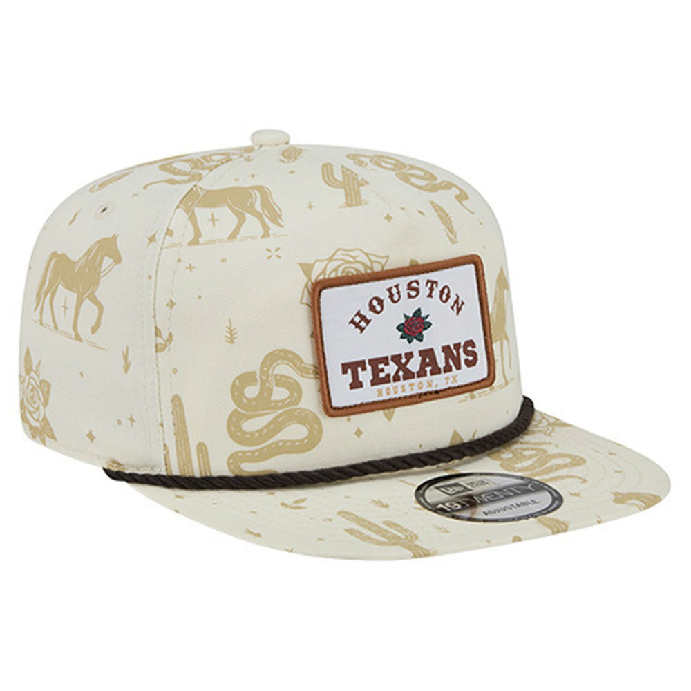 Houston Texans New Era Desert Rose 19TWENTY Adjustable Hat - Cream for sale