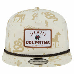 Miami Dolphins New Era Desert Rose 19TWENTY Adjustable Hat - Cream discount