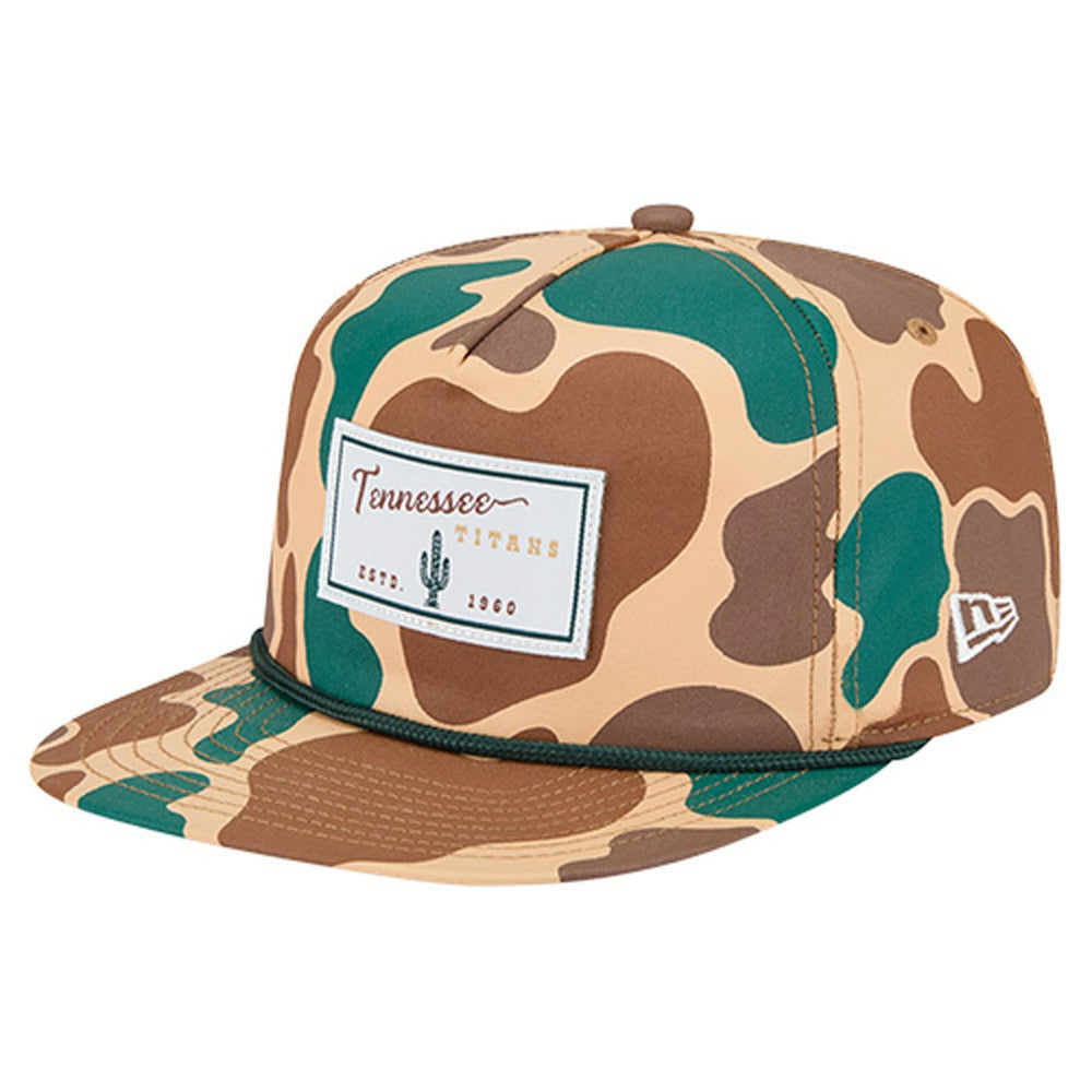 Tennessee Titans New Era Duck Rope 19TWENTY Snapback Hat - Camo discount