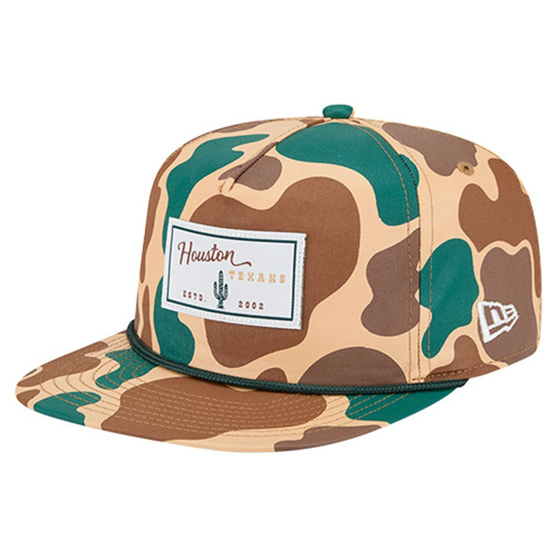 Houston Texans New Era Duck Rope 19TWENTY Snapback Hat - Camo discount
