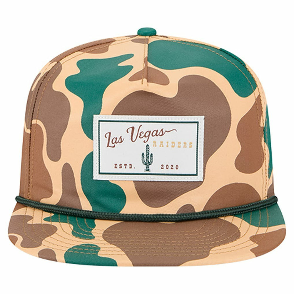 Las Vegas Raiders New Era Duck Rope 19TWENTY Snapback Hat - Camo discount