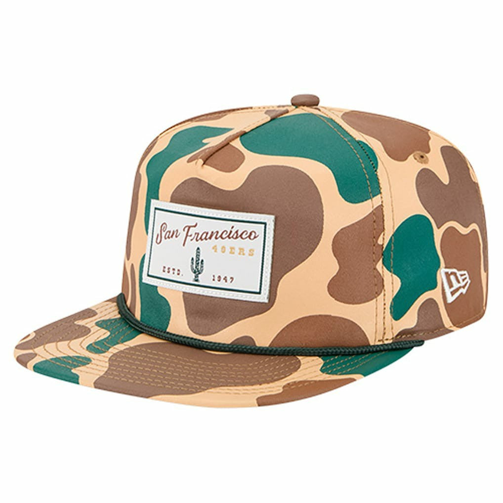 San Francisco 49ers New Era Duck Rope 19TWENTY Snapback Hat - Camo discount