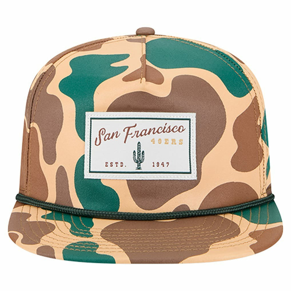 San Francisco 49ers New Era Duck Rope 19TWENTY Snapback Hat - Camo discount