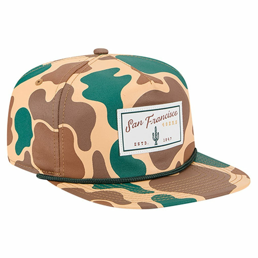 San Francisco 49ers New Era Duck Rope 19TWENTY Snapback Hat - Camo discount