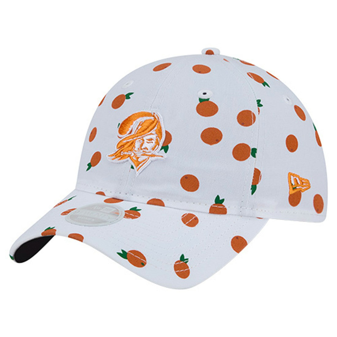 Tampa Bay Buccaneers New Era Women's Fruit Pattern 9TWENTY Adjustable Hat - White discount