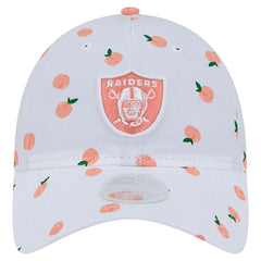 Las Vegas Raiders New Era Women's Fruit Pattern 9TWENTY Adjustable Hat - White for sale